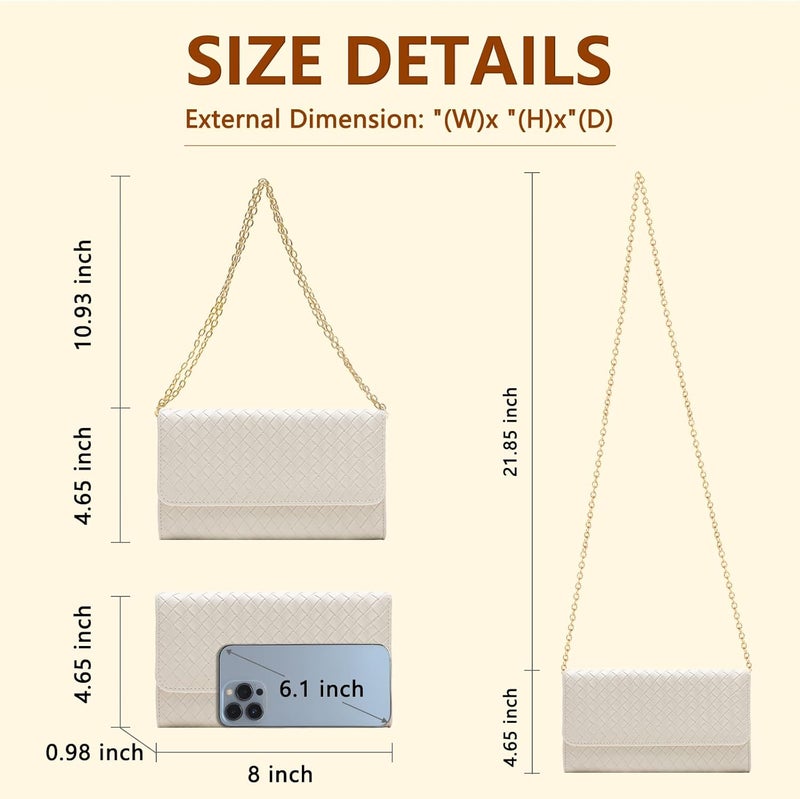 UU Crossbody Bags for Women, Small Bag with Removable Chain, Card Slots & Phone Pocket - Lightweight Purse Wallet (8 Colors) - Image 2